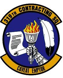 This is an image of the 319th Contracting Squadron seal.