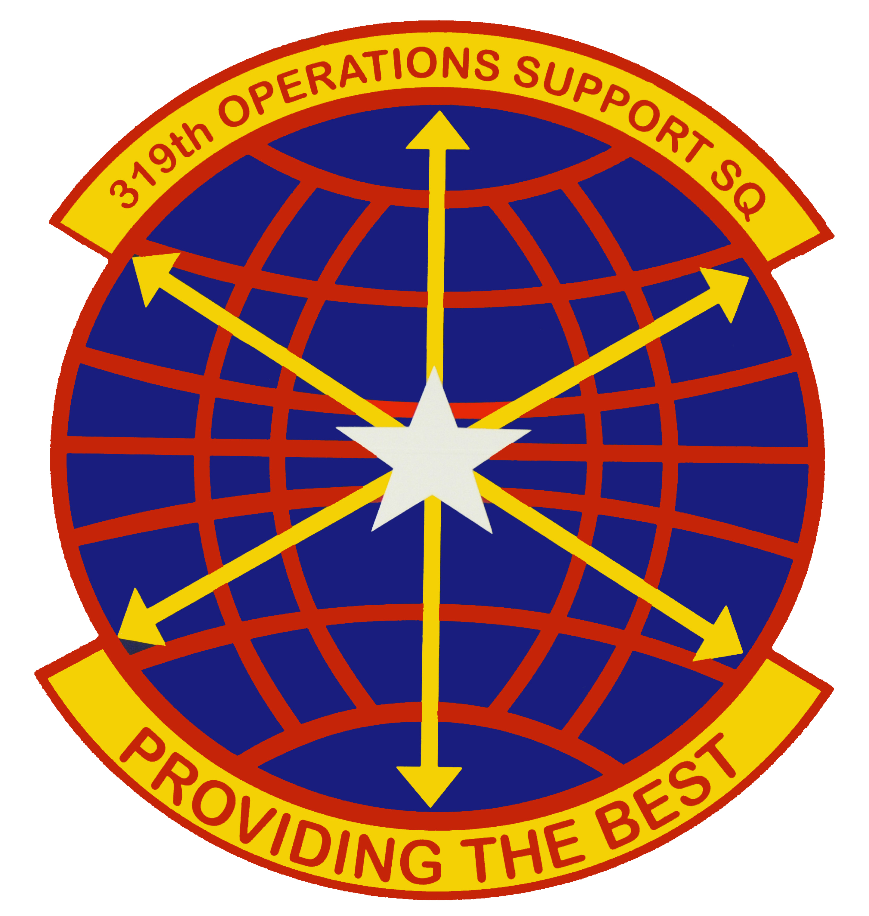 This is an image of the 319th Operations Support Squadron's seal.