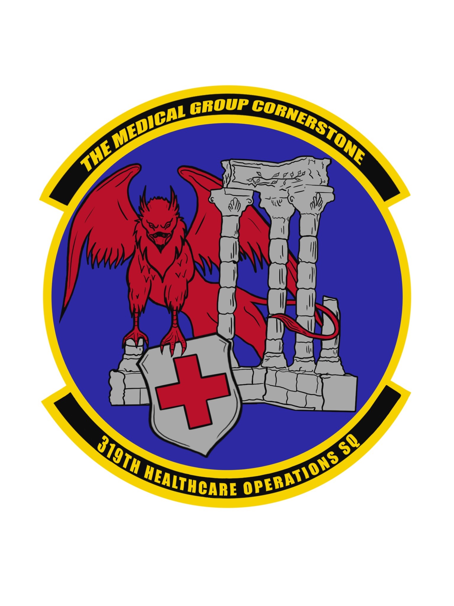 This is an image of the 319th Healthcare Operations Squadron's seal.